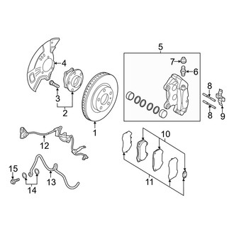 Mazda OE - Front Suspension - Brake Components (Club)