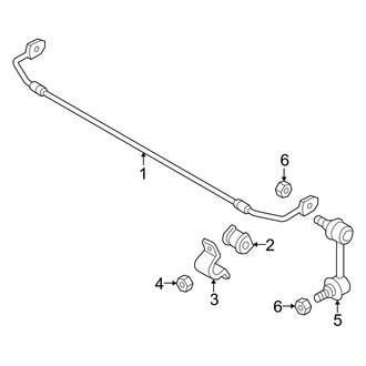 Mazda OE - Front Suspension - Stabilizer Bar & Components