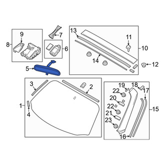 Mazda OE - Front Interior Rear View Mirror