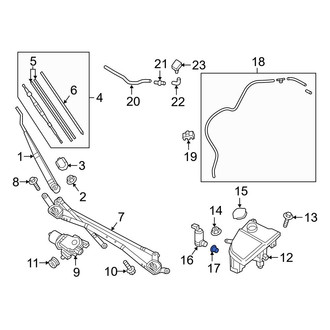 Mazda OE - Windshield Washer Pump Grommet