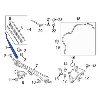 Mazda OE - Front Left Wiper Arm