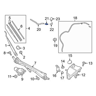 Mazda OE - Liftgate Washer Hose Adapter