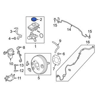 Mazda OE - Brake Master Cylinder Reservoir Cap