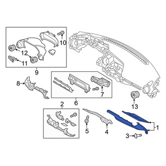 Mazda OE - Right Instrument Panel Cover