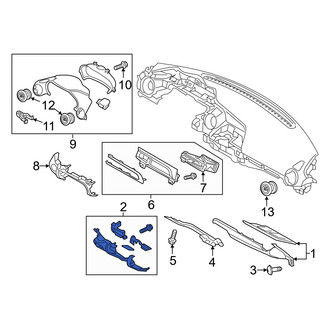 Mazda OE - Left Instrument Panel Cover