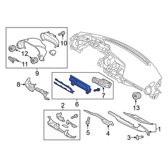 Mazda OE - Center Instrument Panel Cover
