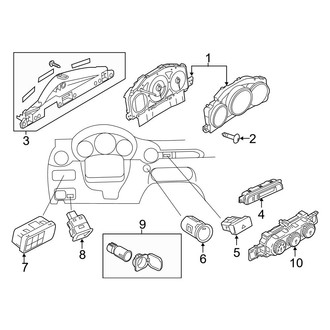 Mazda OE - Instrument Panel - Cluster & Switches