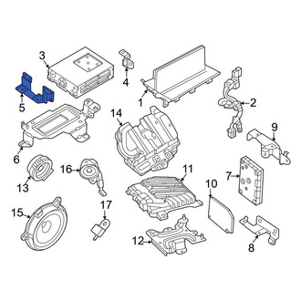 Mazda OE - Left Radio Bracket