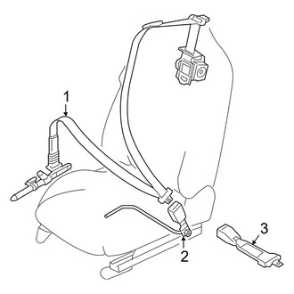 Mazda OE - Restraint Systems - Front Seat Belts