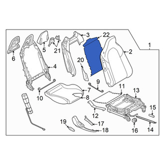 Mazda OE - Right Seat Back Reinforcement Plate