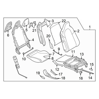 Mazda OE - Seats & Tracks - Passenger Seat Components