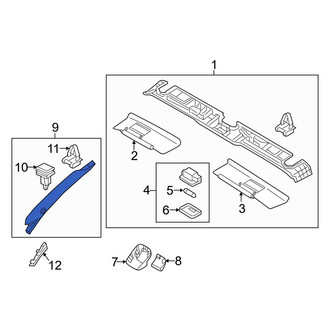 Mazda OE - Left Upper Body A-Pillar Trim Panel
