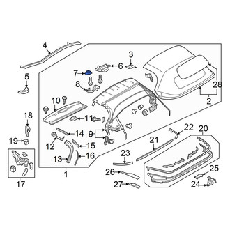 Mazda OE - Convertible Top Lock Pad