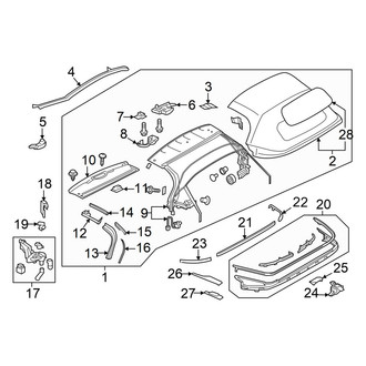 Mazda OE - Convertible/Soft Top - Cover & Components (Club / Grand Touring / Sport)