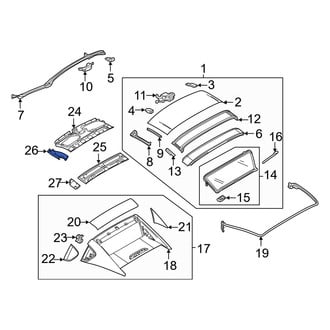 Mazda OE - Front Left Roof Opening Trim