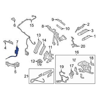 Mazda OE - Convertible Top Lock Pad