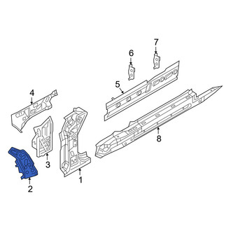 Mazda OE - Front Left Body A-Pillar Reinforcement