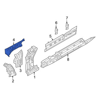 Mazda OE - Center Left Body A-Pillar Reinforcement
