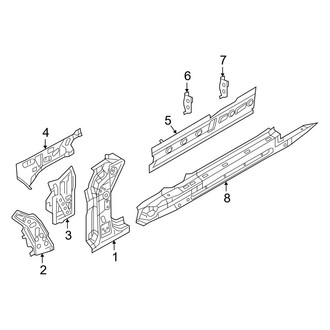 Mazda OE - Pillars, Rocker & Floor - Hinge Pillar