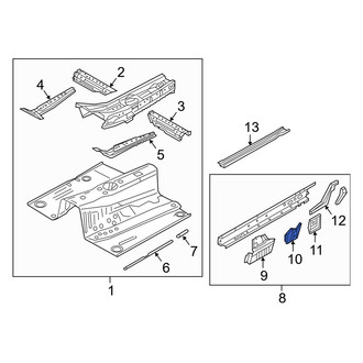 Mazda OE - Floor Side Rail Reinforcement