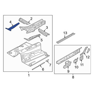 Mazda OE - Right Floor Pan Reinforcement