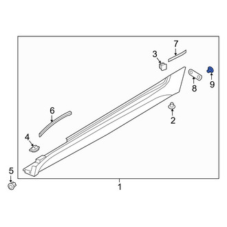 Mazda OE - Rocker Panel Molding Clip