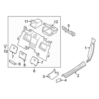 Mazda OE - Pillars, Rocker & Floor - Interior Trim (With Hard Top), (RF Club / RF Grand Touring)