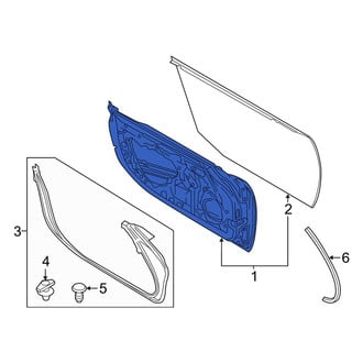 Mazda OE - Front Left Door Shell