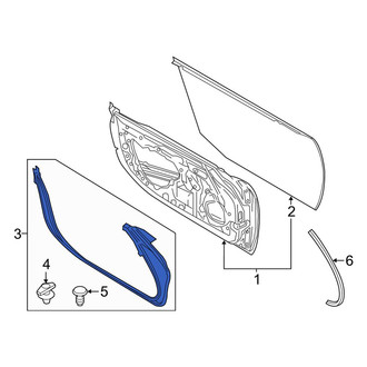 Mazda OE - Front Left Door Seal