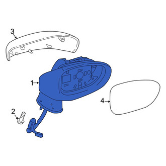 Mazda OE - Front Left Door Mirror Housing