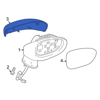 Mazda OE - Front Right Door Mirror Cover