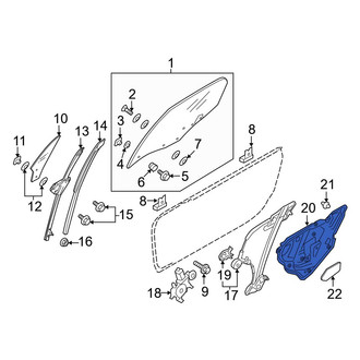 Mazda OE - Front Left Door Panel Carrier