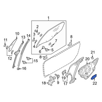 Mazda OE - Door Panel Carrier Screw Cap