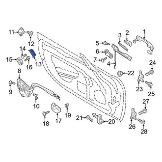 Mazda OE - Front Door Latch Assembly