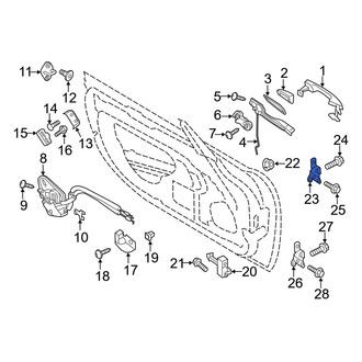 Mazda OE - Front Left Upper Door Hinge
