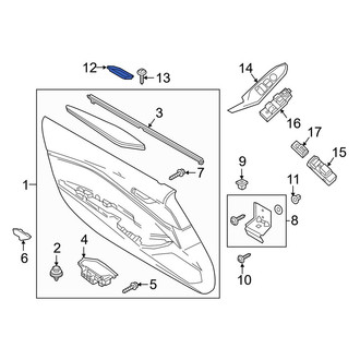 Mazda OE - Front Left Door Panel Insert