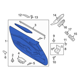 Mazda OE - Front Left Inner Door Interior Trim Panel