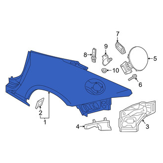 Mazda OE - Rear Left Inner Quarter Panel