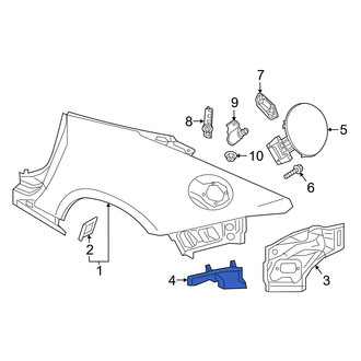 Mazda OE - Rear Left Outer Quarter Panel Reinforcement