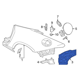 Mazda OE - Rear Right Outer Quarter Panel Extension