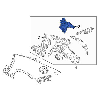 Mazda OE - Rear Left Inner Quarter Panel Reinforcement