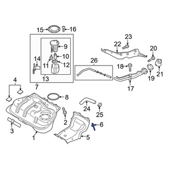 Mazda OE - Fuel Tank Shield Rivet