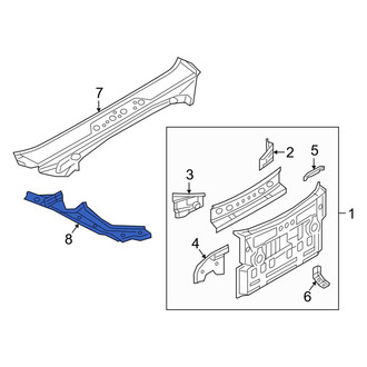 Mazda OE - Rear Left Quarter Panel Gutter