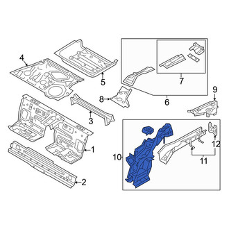 Mazda OE - Rear Left Frame Side Member Assembly