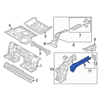 Mazda OE - Rear Left Frame Side Member