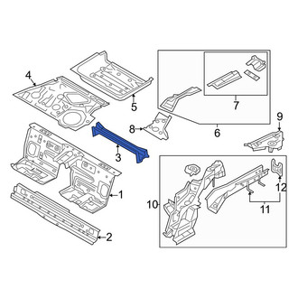 Mazda OE - Rear Lower Floor Pan Crossmember