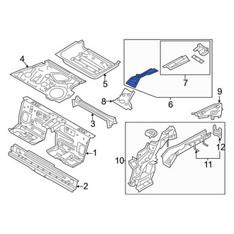 Mazda OE - Rear Left Floor Side Rail