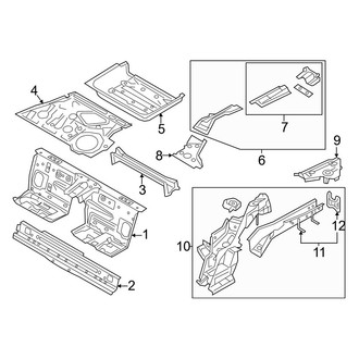 Mazda OE - Rear Body & Floor - Floor & Rails