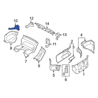 Mazda OE - Rear Right Upper Trunk Trim Panel