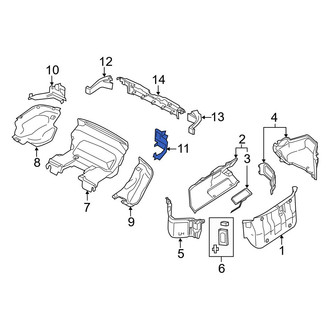 Mazda OE - Rear Left Upper Trunk Trim Panel